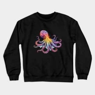 Psychedelic Style Octopus Crewneck Sweatshirt